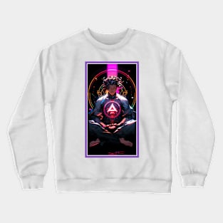 Anime Hero Power Meditation | Quality Anime Artwork | Anime Power Energy Meditation |  Manga Anime Art Crewneck Sweatshirt